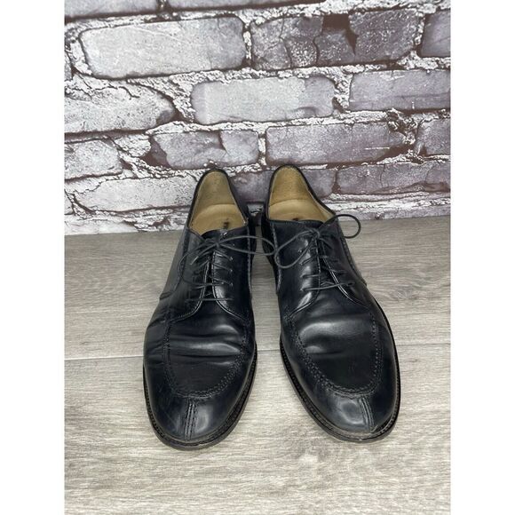 PRONTO UOMO Black Leather Split Toe Oxfords Lace Up Shoes Men’s Sz 10.5M US/44EU - Picture 14 of 16